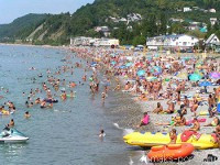 Курортный сезон 2012 в самом разгаре - Пляжи Сочи